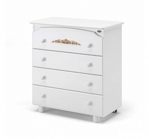 Детский комод Nuovita Fulgore, цвет Bianco/Белый (Nuovita, cFUL_1074)